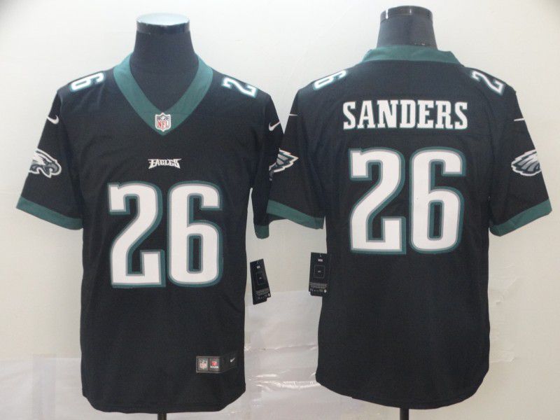 Men Philadelphia Eagles 26 Sanders Black Nike Vapor Untouchable Limited Player NFL Jerseys